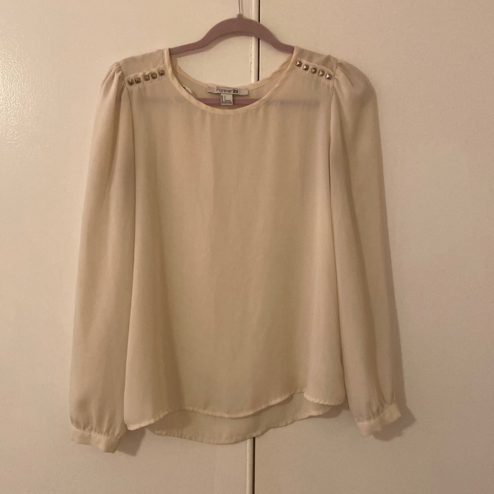 Forever 21 off white blouse
